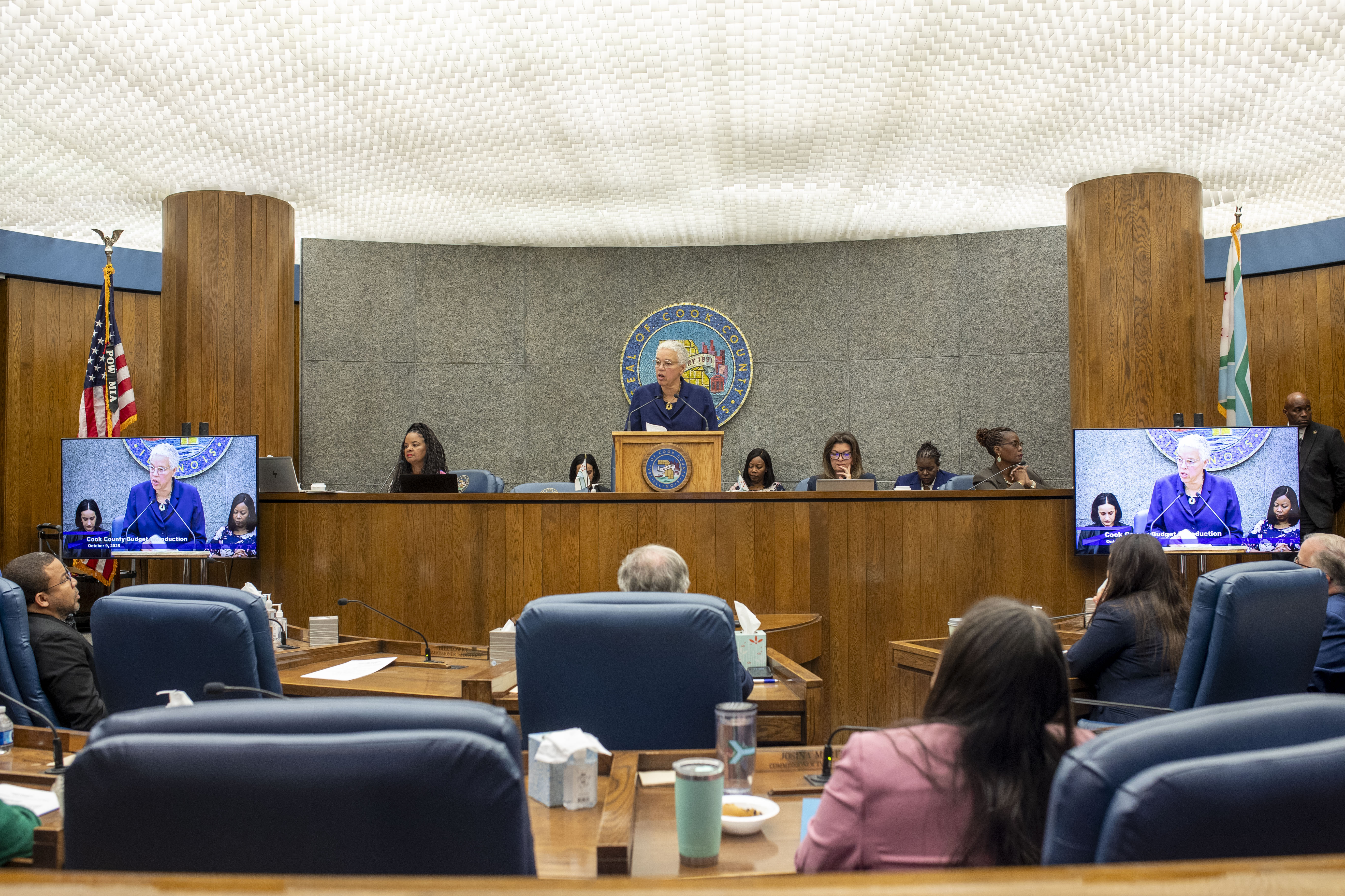 Cook County board meeting