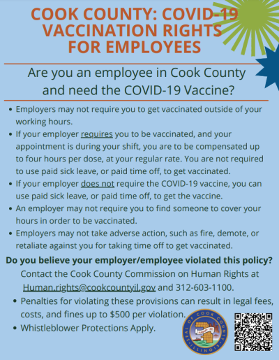 COVID-19 vaccination rights flyer
